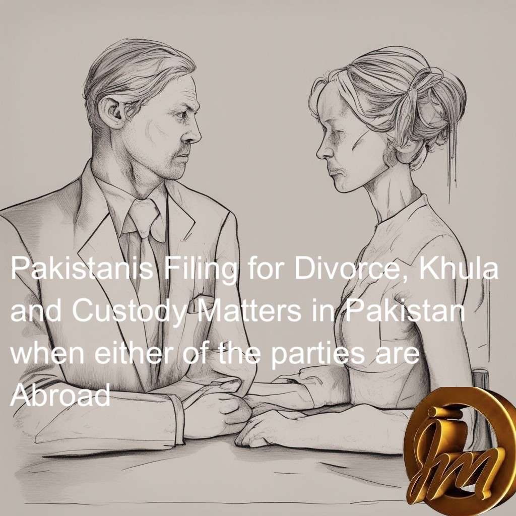 Pakistanis Filing for Divorce, Khula and Custody Matters in Pakistan when either of the parties are Abroad 